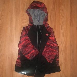 Long sleeve sports zip-up hoodie jacket